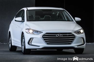 Insurance rates Hyundai Elantra in Toledo