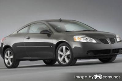 Insurance rates Pontiac G6 in Toledo