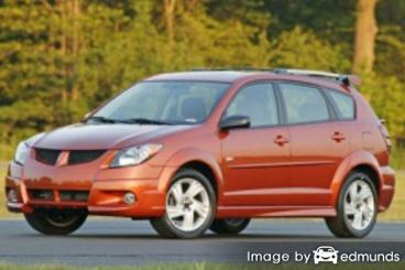 Insurance rates Pontiac Vibe in Toledo