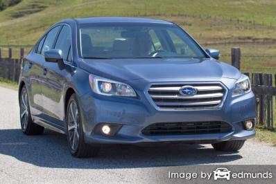 Insurance rates Subaru Legacy in Toledo